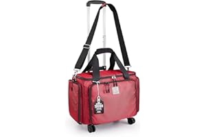 BatlFrist Rolling Sewing Machine Bag with Universal wheels,Sewing Machine Carrying Case with YKK zipers, Compatible most Standard Brother, Singer, Bernina, Sewing Machines.For Women