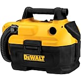 DEWALT 20V MAX Cordless Shop Vac, Wet Dry Vacuum Cleaner, Portable 2 Gallon Wet Dry Vac, Strong Suction Shop Vacuum with Hepa Filter, Tool Only (DCV580H)