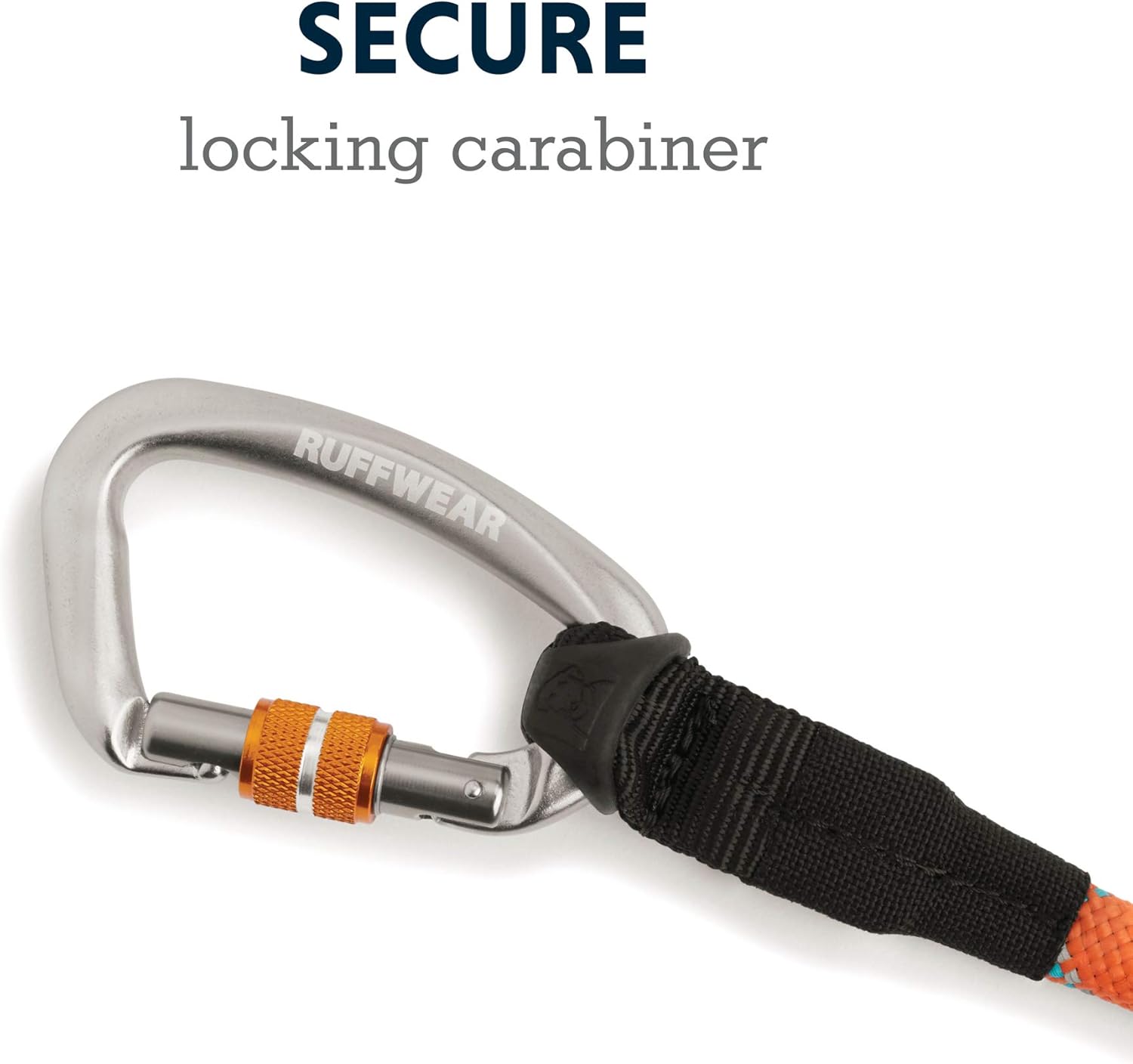 RUFFWEAR Short Dog Lead with Carabiner Clip, One Size, Pumpkin Orange, Knot-a-Long, Pumpkin Orage, One Size (Pack of 1) - Image 5