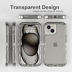 Follaroma for iPhone 15 Plus Case, Heavy Duty