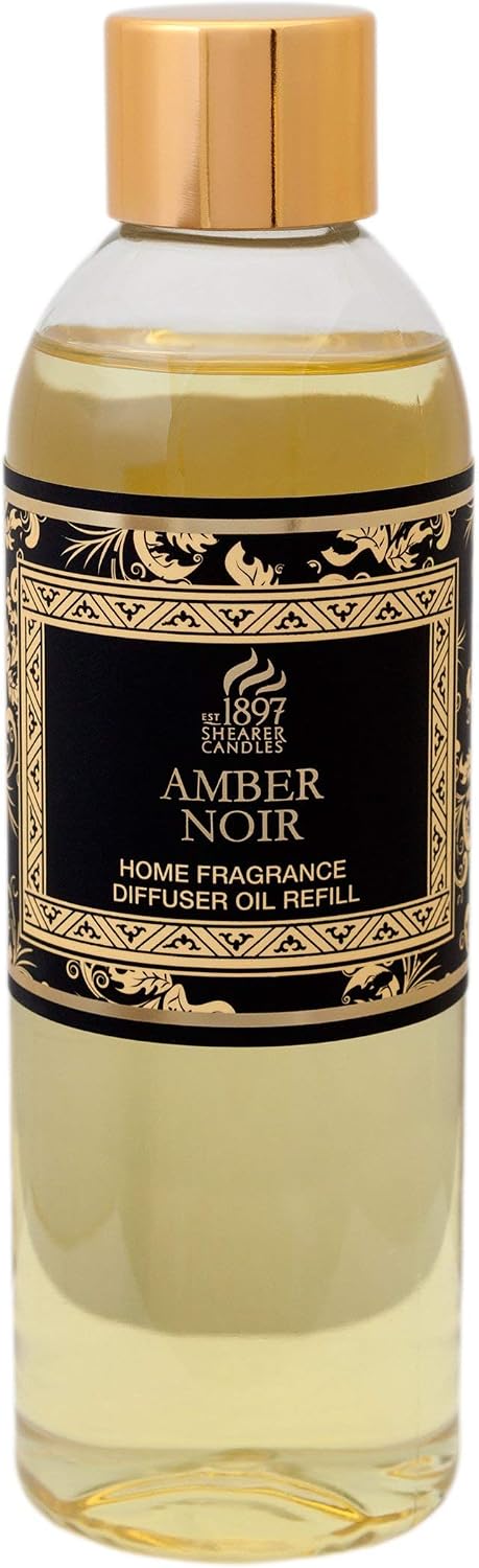 Shearer Candles Amber Noir 200ml Scented Reed Diffuser Refill, Transparent