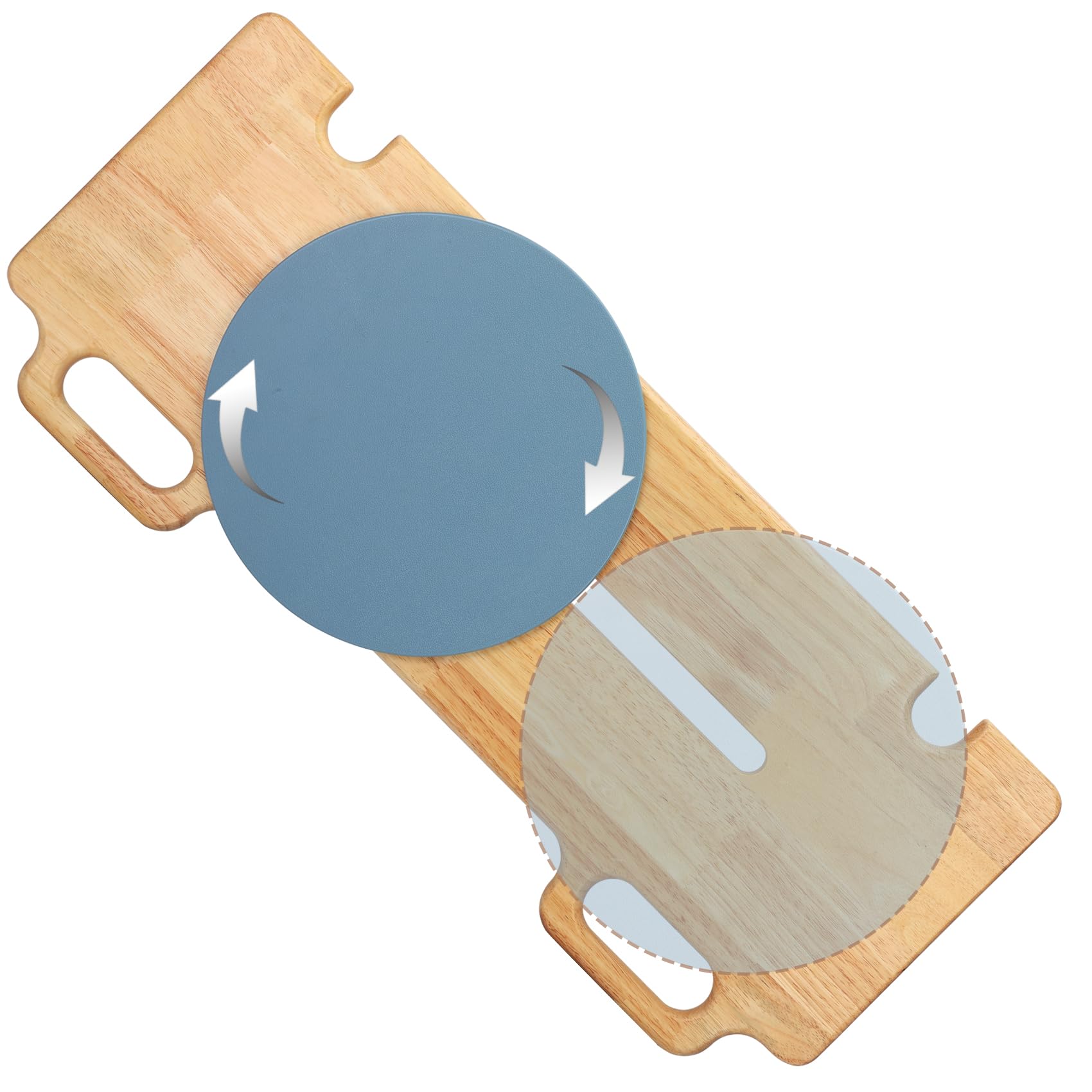 Photo 1 of Slide Transfer Board,Slide Board with Turntable,Make Transfers Easier,Heavy-Duty Sliding Board for Patient Senior and Handicap Move Assist and Slide Transfer,Wheelchair to Bed/Toilet/Bathtub/Car