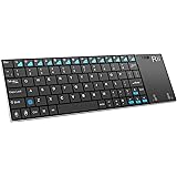 Rii Ultra Slim K12+ 2.4Ghz Mini Wireless Keyboard with Touch Pad Mouse Stainless Steel Cover KODI XBMC Raspberry Pi Android Box HTPC IPTV Remote Control