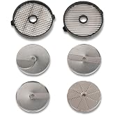 Sammic 1010219 Heavy Duty 6 Disc Package for Vegetable Processor, Includes 3mm Shredding, 3mm/5mm/10mm Slicing, 10mm Dicing and Julienne Grids, with Storage Holder
