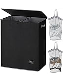 SOLEDI Double Laundry Hamper with Lid and Removable