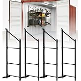 Lupar Heavy Duty Shipping Container Shelving Brackets, 3-Layer Cargo Container Shelves Shelf for DIY Storage System, Steel Rack Support for Tools Equipment Garage Farm Workshop, Sets of 4
