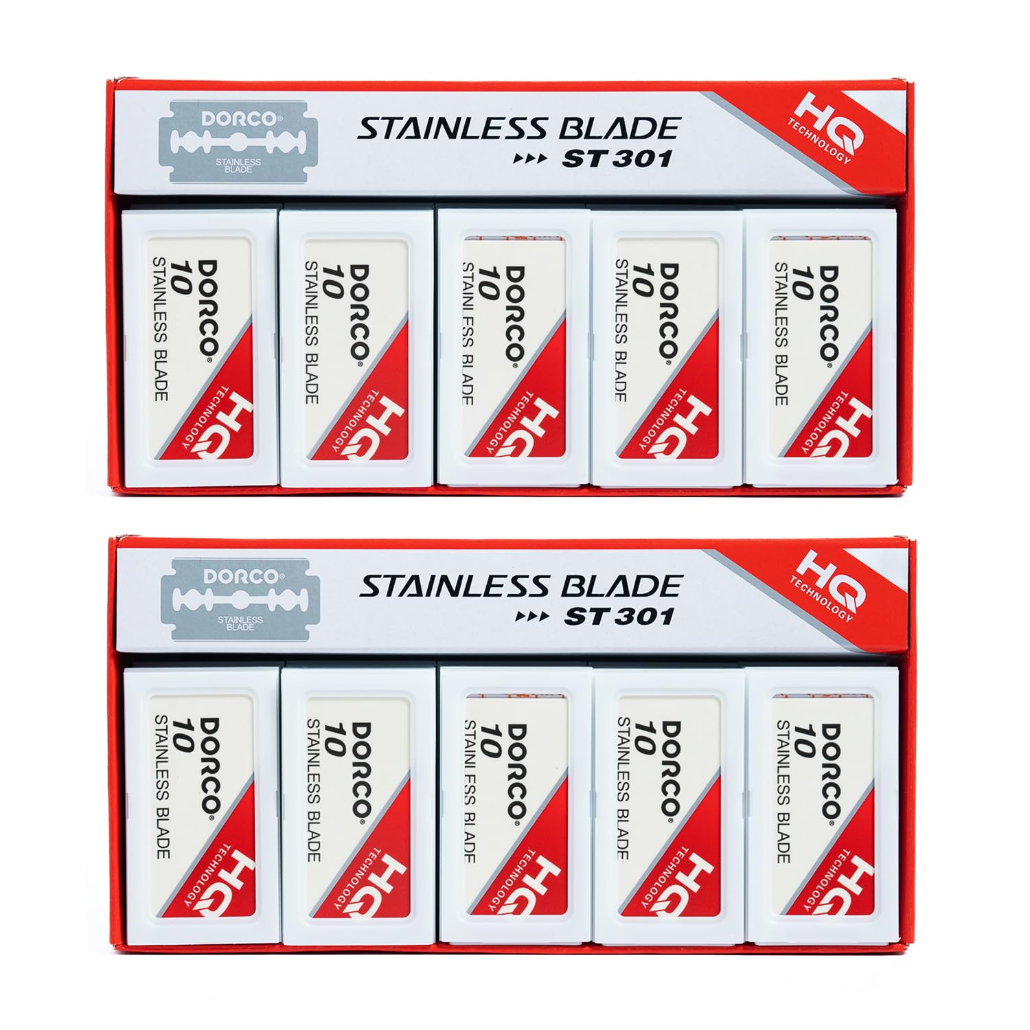 Photo 1 of Dorco ST301 Platinum Extra Double Edge Razor Blades 200 Count, Super Sharp for Smooth, Precise Shave