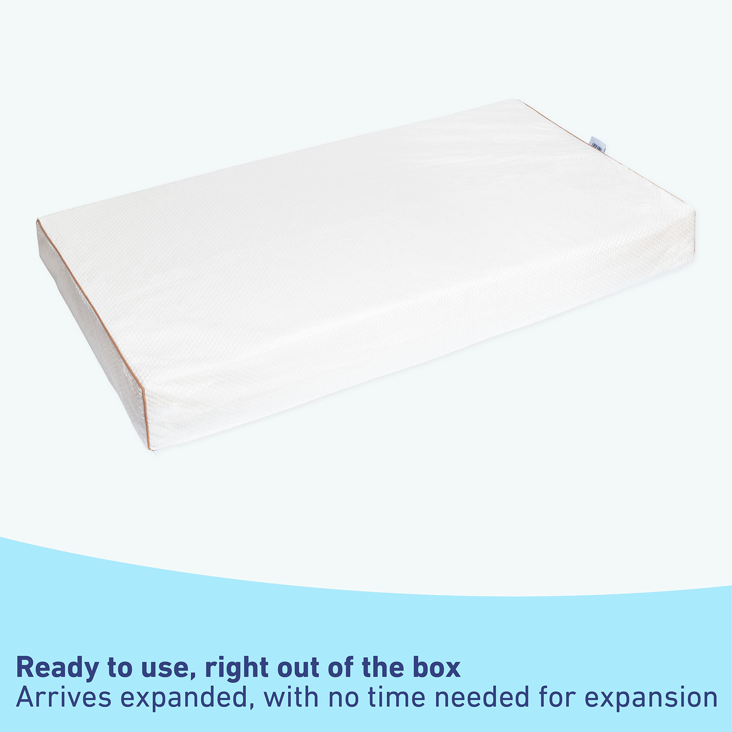 Graco 6-Inch Dual-Comfort Crib & Toddler Mattress - GREENGUARD Gold, CertiPUR-US Certified Foam, Machine Washable Cover with 100% Waterproof Surface, Fits Standard Full Size Baby Crib and Toddler Bed