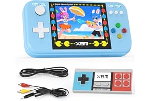 OWENBO Handheld Game Console, Portable Video Game Console with 500 Retro Games, AV Output Old School Systems Plug & Play Video Games for Kids & Adults (Doubles Gaming 2)