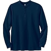 Liberty Blues by Kingsize Men's Big & Tall Ribbed Knit Henley
