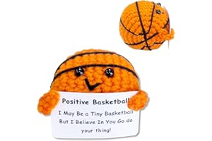 YUXIYAN Basketball Gifts for Basketball Lovers,Crochet Basketball Birthday Graduation for Women Men Friends Teen Son Daughter Teammate Players,Emotional Support Positive Crochet