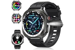 Smart Watch, 2026 AMOLED 1.43" Fitness Smartwatch for Men Women, Bluetooth 5.4 Call, 130+Sports Modes, 60+Days Flashlight, Heart Rate/Sleep Monitor, IP68 Waterproof Activity Tracker for Android iOS4.9 out of 5 stars 621 offer from $59.99