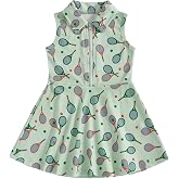 Aifawile Toddler Baby Girl Dress Kids Polo Tank Dresses Golf Cart Outfit Zipper Ruffle Sleeveless A-line Dress Spring Clothes