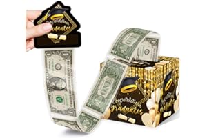 SIRJIERA Graduation Gifts for Women Men, Funny Graduation Gifts for College, Surprise Money Box for Cash Gift Pull, Graduation Money Holder for Cash with Pull Out Card DIY Set, with 35PCS Plastic Bags