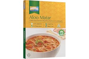 Ashoka Instant Meals 1932, All-Natural Vegan Potatoes & Peas, Kosher Certified Microwaveable Meals, Ready to Eat Indian Food, Aloo Matar, Flavorful Lunch Meal, No Preservatives, Pack of 1