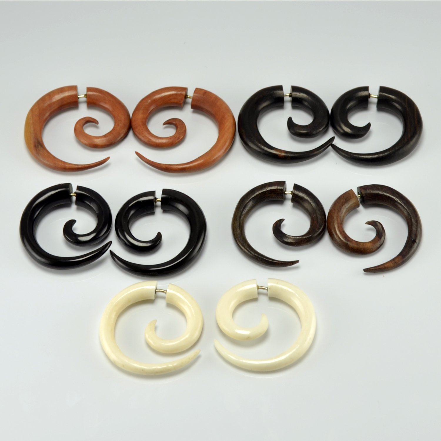 Gauges & Plugs Unique and Stylish Handmade Earrings Fake Gauges Hand