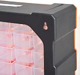 DURHAND 60-Drawer Wall Mount Parts Organizer Cabinet Garage Transparent Drawers view 9