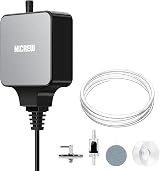 NICREW Nano Silent Max Air Pump 36 L/H for 40-80 L Aquariums Quiet <35dB