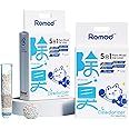Romod 2Bags 5-in-1 Tofu Cat Litter, Mixed Cassava, Bentonite, Baking Soda, SAP, Natural Plant, Fast Clumping, Strong Water Adsorption & Deodorization, No Tracking, Dust-Free, Flushable, (7.9lbs x 2)