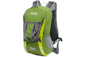 ROYAL MOUNTAIN Bike Backpack With Rain-Cover, Mountain Biking Backpacks, Lightweight Packable Daypack Waterproof For Travel, Small Backpack For Bicycle Riding,Hiking,Camping (Army Green)