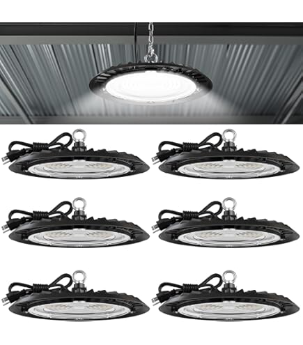 「Light Mellow Sunshine」 Sunco 20 Pack UFO LED High Bay Light, Shop Lights for