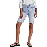 DEAR JOHN Indy Women's Shorts Denim High-Rise Long Inseam Stretch Denim Classic Trendy Dressy Lounge Wear Short