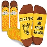 GOLIN Women & Girls Novelty Animal Socks: Funny Giraffe & Bunny Socks - Horse & Cow Animal Lovers Gifts