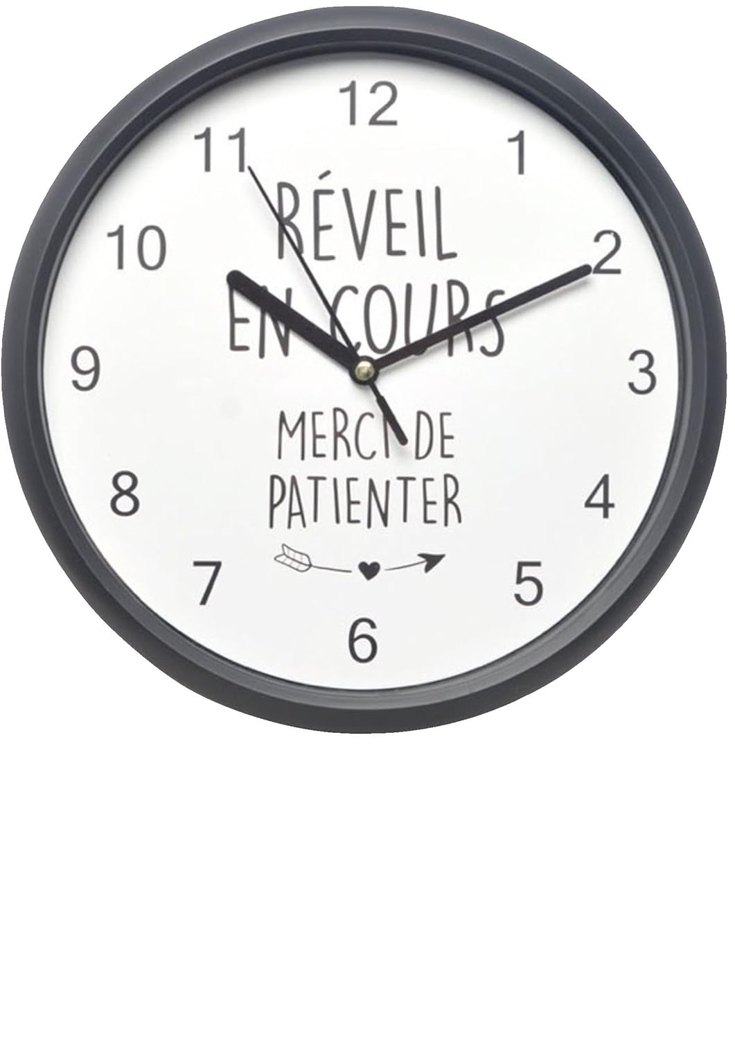 Pendules Et Horloges Kontarboor Horloge Pendule Murale Silencieuse Citation Reveil En Cours Merci De Patienter Diametre 24 Cm Cuisine Maison Bimport Cl
