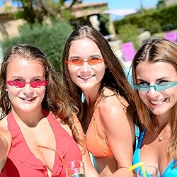Pibupibu 12 Pack Fire Flame Sunglasses Bulk Rimless