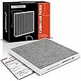A-Premium Cabin Air Filter with Activated Carbon Compatible with Mazda 6 2003 2004 2005 2006 2007 2008, 2.3L 3.0L, Replace# EG2161P11, GK3J61148