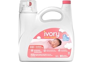 Ivory Snow: Newborn Baby Liquid Laundry Detergent, No added Chlorine, Dyes or Phosphates, Hypoallergenic, 80 loads, 3.1L