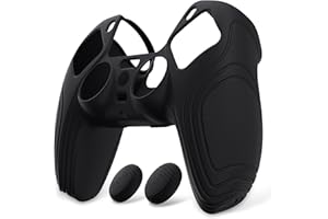 eXtremeRate PlayVital Anti-Slip Controller Silicone Skin, Ergonomic Rubber Protector Cover for ps5 Controller with Thumb Stic