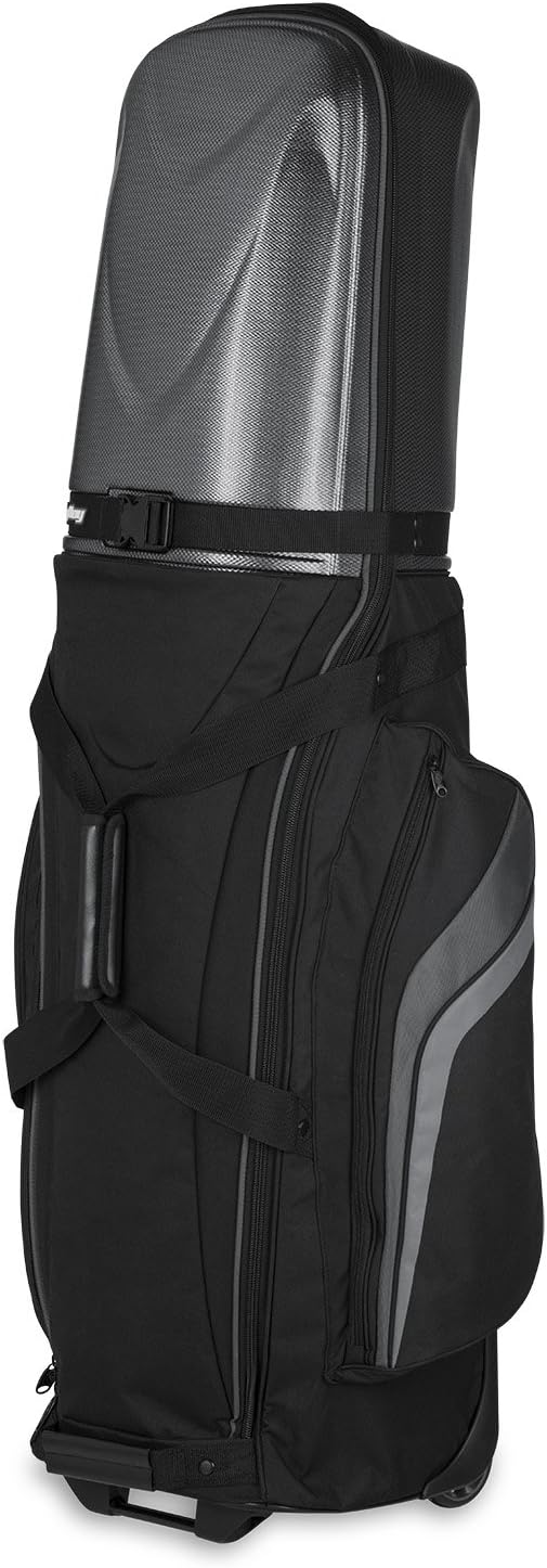 Bag Boy T-10 Hard Top Golf Travel Cover, Black/Graphite, Black/Charcoal