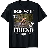 Custom Best Friend Dog, Cat, or Pet Photo T-Shirt for Men, Women and Kids - Customize with Your Pet's Name and Photo