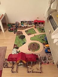 Amazon.de: Bauernhof / Reiterhof Spielmatte (Spielteppich) für das