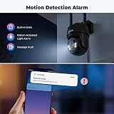 Codnida 5MP Outdoor WiFi Security Camera 2.4/5GHz PTZ 360° AI Tracking view 5