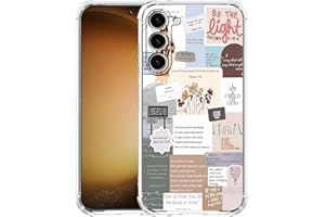 Hsondcn Case for Samsung Galaxy S23 with Christian Design,Christ Jesus Quotes Verse Collage Pattern,Trendy Soft TPU Phone Cover Bumper(S23,Bible)