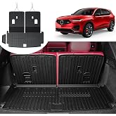HOUCLEMIC Cargo Mat for Acura MDX 2026 2022-2025 | All Weather Durable Trunk Cargo Liner with Backrest Mat and Left Storage Mat, Odorless TPE Material, Easy to Clean