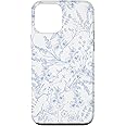iPhone 12 mini Cute Flowers Botanical Blue & White Toile French Pattern Case