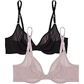 Smart & Sexy womens Sheer Mesh Demi Underwire Bra