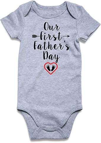 first fathers day onesie boy