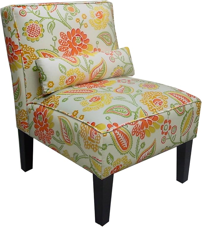 Skyline Furniture Armless Chair in Bertie Mimosa Chairs