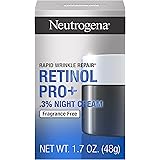 Neutrogena Rapid Wrinkle Repair Retinol Pro+ Anti-Wrinkle Night Moisturizer, Anti-Aging Face & Neck Cream, Formulated without