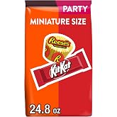 KIT KAT and REESE'S Miniatures Assorted Milk Chocolate Candy Party Pack, 24.8 oz