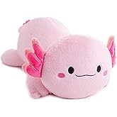 Gudisi 2.4 Pounds Weighted Axolotl Stuffed Animals 15.7Inch Pink Weighted Axolotl Plush,Huggable Companion for Kids & Adults, Gift for Thanksgiving, Christmas and Birthday.