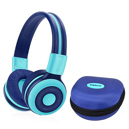 SIMOLIO Kids Bluetooth Headphones with Microphone and 75dB,85dB