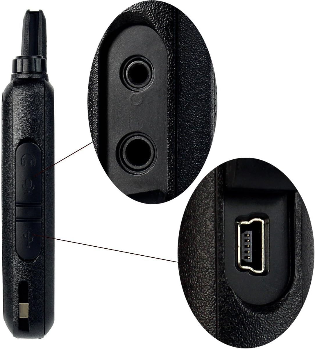 Retevis RT22 2 Way Radios Walkie Talkies,Rechargeable Long Range Two Way Radio,16 CH VOX Small Emergency 2 Pin Earpiece Headset,for School Retail Church Restaurant(10 Pack)