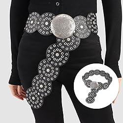 Dazzleimart Hollow Disc Belt Western Style