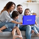 DBPOWER 17.9 Portable DVD Player with 15.6 Inch Swivel Screen Blue view 7