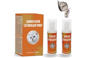 TAILTRESPASS Cat Deterrent Spray, Cat Spray, Pet Behavior Training, Effective Cat Deterrent Spray with Bitter, Prevent Cats from Scratching Plants & Furniture, Suit for Indoor & Outdoor (2 Pcs * 100 ml)
